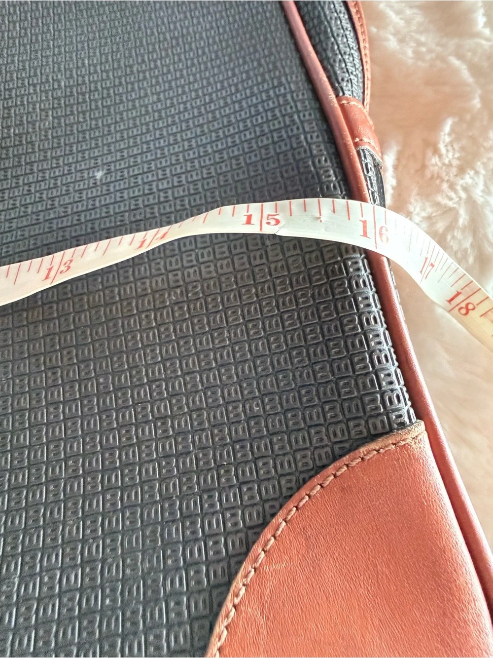 Bally Black Briefcase with Brown Leather Trim
